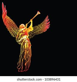 648 Angel Blowing Trumpet Images, Stock Photos, 3D objects, & Vectors ...