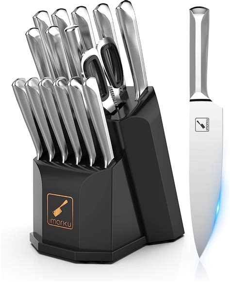 Amazon Knife Set Imarku 16 PCS Japanese Stainless Steel Kitchen