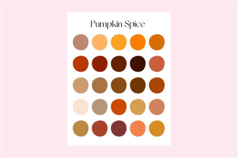 Pumpkin Spice Fall Color Palette Graphic By Reverie Studio · Creative