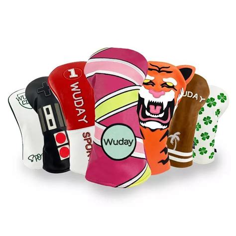 Factory Custom Printing Design Premium Pu Leather Golf Driver Headcover