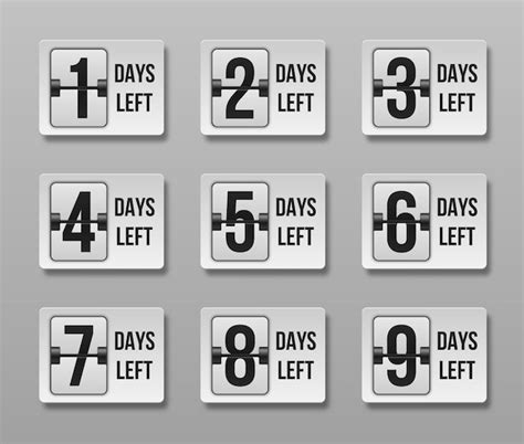 Premium Vector Countdown Left Days Count Time Sale