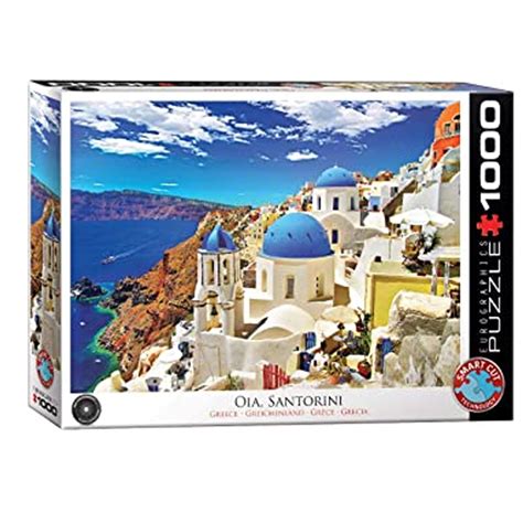 Piezas Santorini Greece Island View Cuy Games