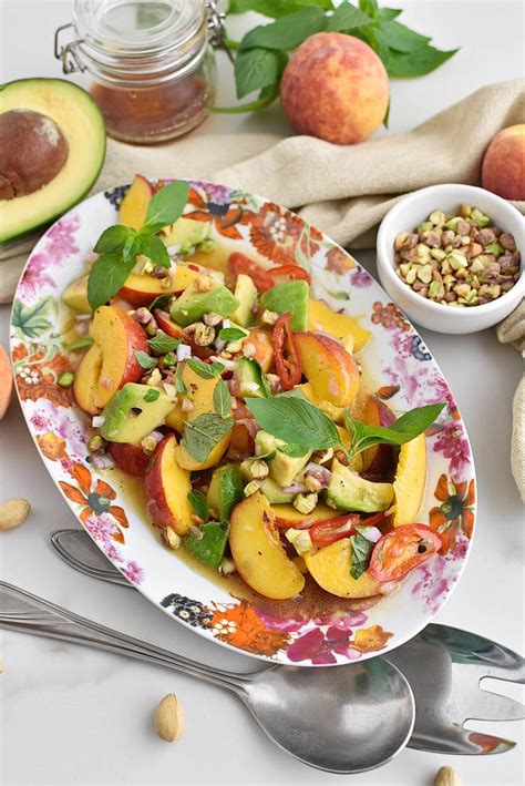 Spicy Peach And Avocado Salad Recipe Cookme