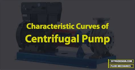 Characteristic Curves Of Centrifugal Pumps Extrudesign