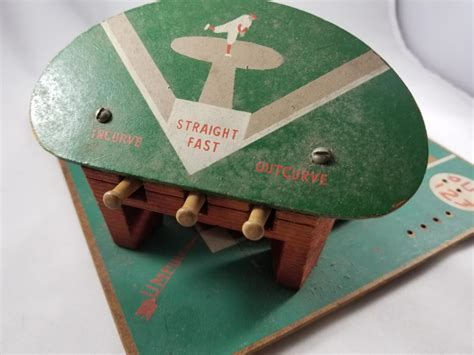 Antique Pro Baseball Spinning Roulette Toy Game