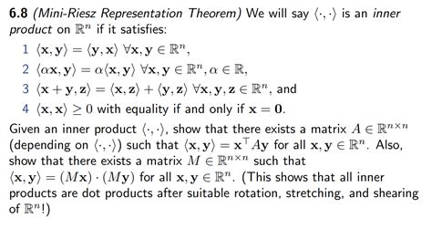 Solved Mini Riesz Representation Theorem We Will Say Chegg