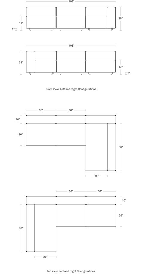 Typical Sectional Sofa Dimensions - Infoupdate.org