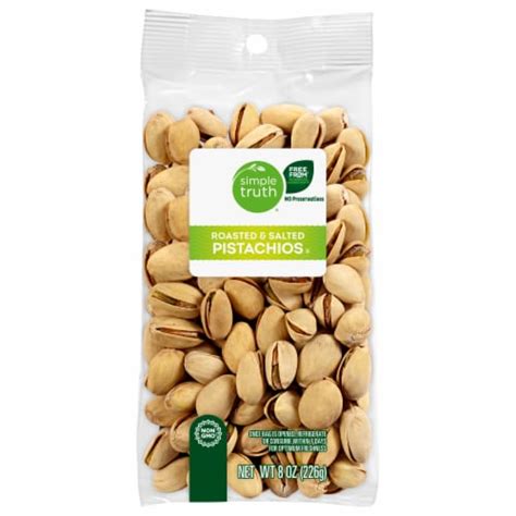 Simple Truth Roasted Salted Pistachios 8 Oz Smiths Food And Drug