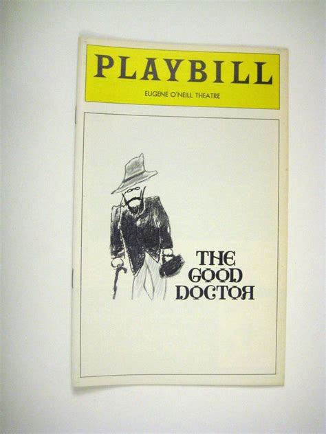 Good Doctor Playbill 1974 Oneill Theatre Christopher Plummer Rene