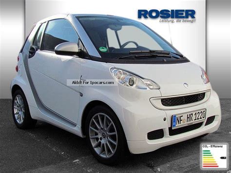 2012 Smart Fortwo Cabrio Passion Mhd 52 Kw SHZ AIR Car Photo And Specs