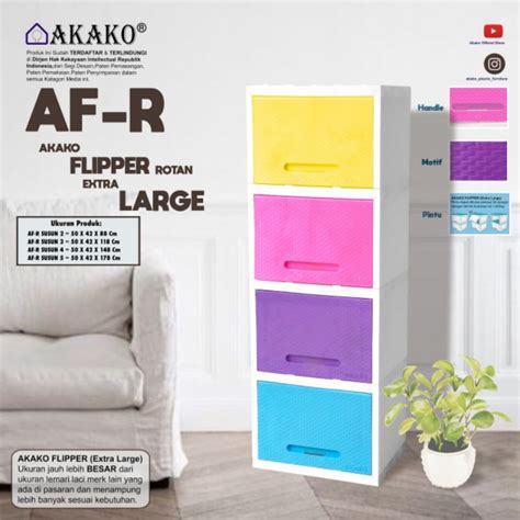 Jual Akako Promo Terbatas Lemari Akako Flipper Extra Large Motif