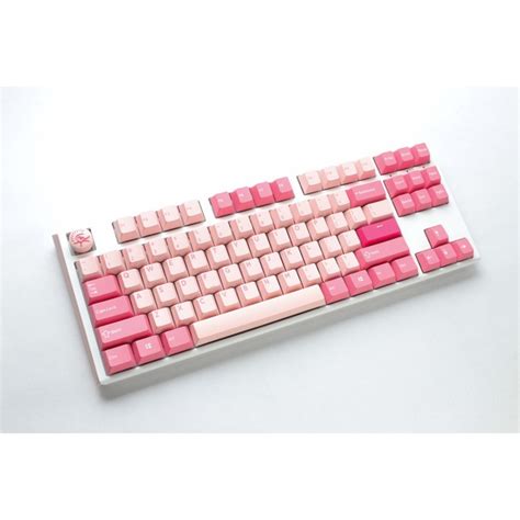 Ducky One 3 Gossamer Pink Tkl Toetsenbord Witroze Us Lay Out Cherry