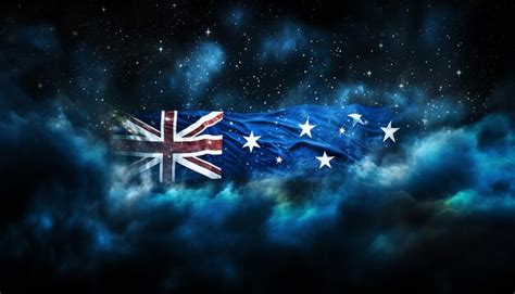 Premium Photo | Picture of the australian flag done by spray paint ...