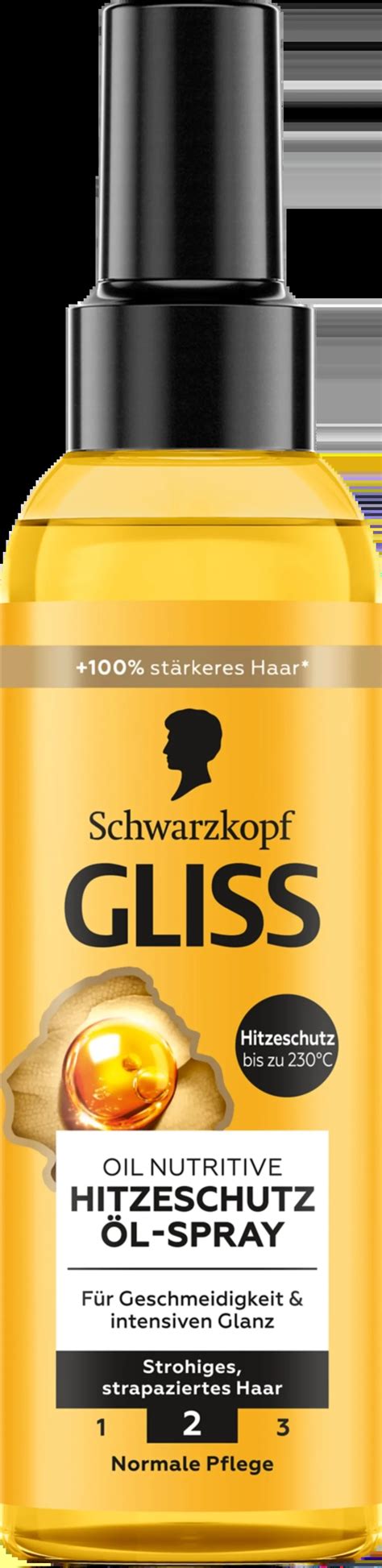 Schwarzkopf GLISS KUR Oil Nutritive Heat Protection Olie Spray 150 Ml