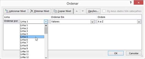 Ordenar Dados Num Intervalo Ou Numa Tabela Excel