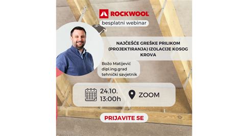 Rockwool Online Webinar Naj E E Gre Ke Prilikom Projektiranja