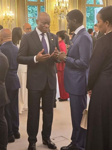 France Les Présidents Oligui Nguema Et Bassirou Diomaye Faye Se