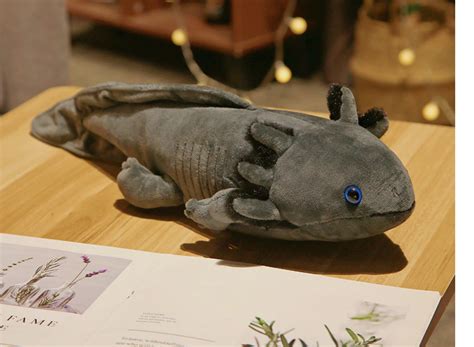 Melanoid Axolotl Plush Invertaquatics