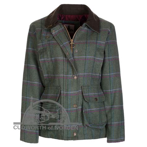 Ladies Bronte Richmond Tweed Purplepink Country Jacket Cudworth Of