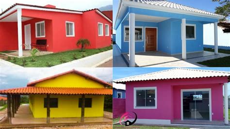 Cores De Casas Simples - 200 IDEIAS DE CORES PARA FACHADAS DE CASAS SIMPLES | Cores para casas ...