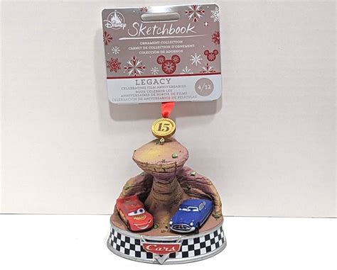 Cars Pixar 15th Anniversary Disney Sketchbook Legacy 4 12 Ornament 2021 4576547896