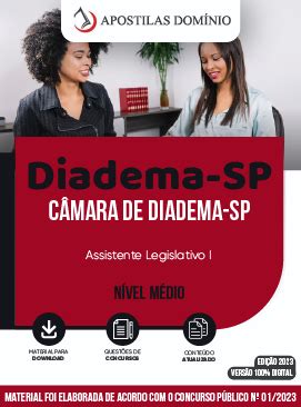 Apostila Câmara de Diadema SP 2023 Assistente Legislativo I