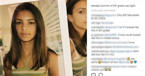 Emily Ratajkowski Pubblica Una Sua Foto Da Adolescente E Il Web