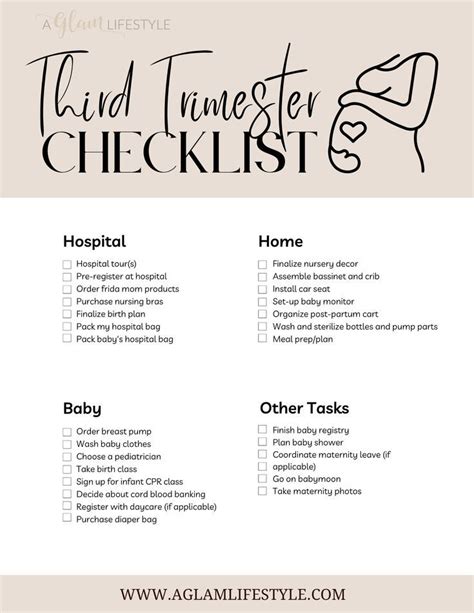 The Essential Third Trimester Checklist For First Time Moms Artofit