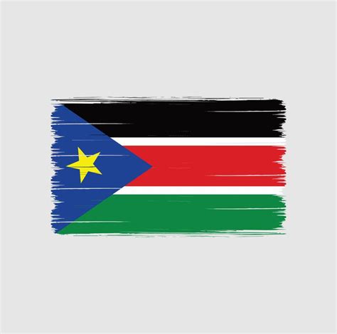 South Sudan Flag Brush. National Flag 7271324 Vector Art at Vecteezy