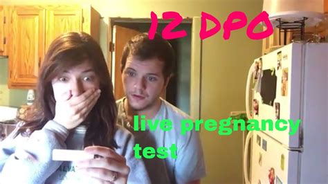 12 DPO Live Pregnancy Test YouTube