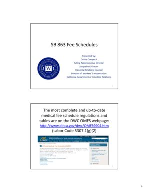 Fillable Online Dir Ca Official Medical Fee Schedule OMFS