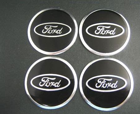 Ford Black Chrome Wheel Center Cap Stickers Chrome Sticker Wheel