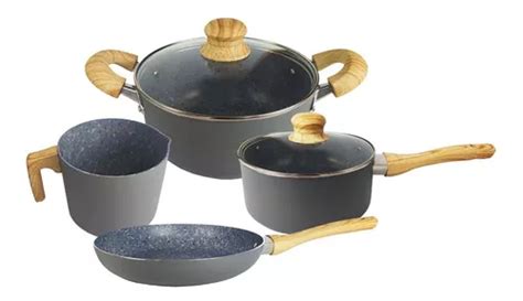 Set Pz Olla Cacerola Olla Sarten Jarro Hudson Ceramica Bz Env O Gratis