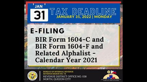 Bir Form 1604 C And Bir Form 1604 F And Related Alphalist Calendar