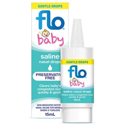 Buy Flo Saline Nasal Drops For Babies 15ml Online | Chempro Chemists