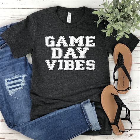 Game Day Vibes Shirt Soccer Shirt Football Shirt Soccer Etsy Uk