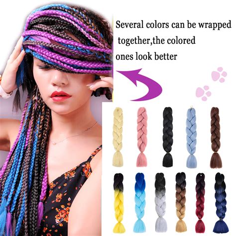 Wholesale Ombre Braiding Hair Synthetic Crochet Braids Twist 24inch