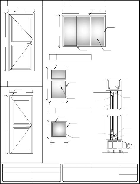 Detalle Puerta Y Ventana PDF Medidas De Ventanas Ventanas De