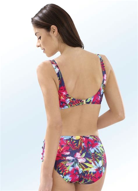 Bikini Mit Herausnehmbaren Softschalen Zierschlaufe Und Druckdessin