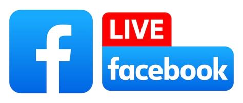 Premium Vector | Facebook live logo Live stream icon