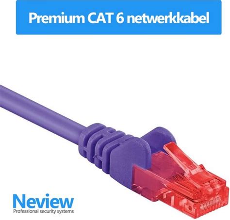 Neview Meter Premium Utp Kabel Cat Paars Netwerkkabel