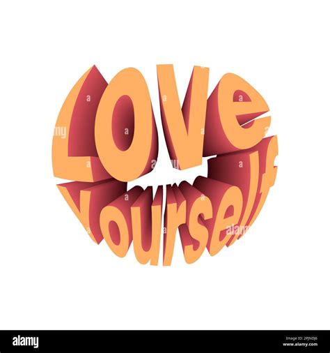 Love Yourself Quote Love Yourself Text Typography Banner Text Retro