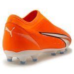 Puma Ultra Match Laceless Fg Ag Supercharge Ultra Orange Puma White