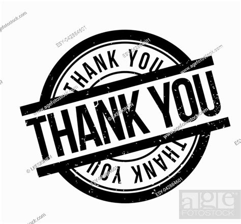 Thank You Rubber Stamp Grunge Design With Dust Scratches Stock Vector