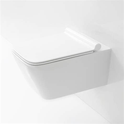 Cuvette Wc Suspendu Rectangulaire Cosmo X Cm Abattant Slim