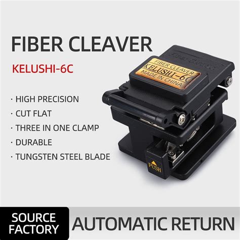 High Precision Fiber Cleaver Kelushi C Metal Cable Cutting Knife Fiber