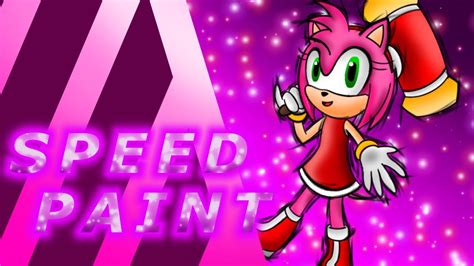 Speedpaint Amy Rose Mario Striker Style Youtube