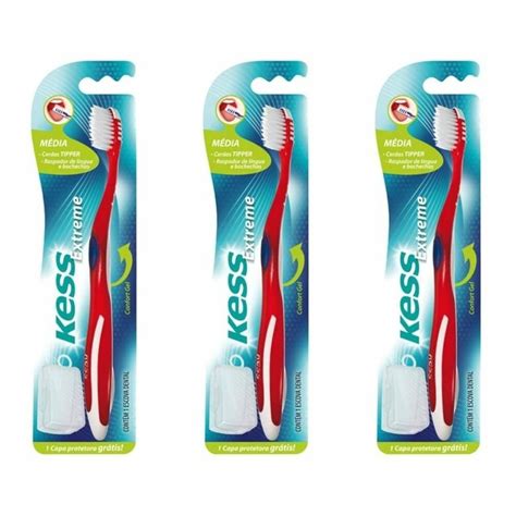 Kess Extreme Escova Dental M Dia Kit C Submarino