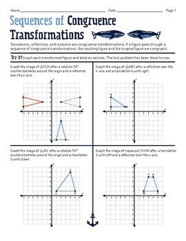 Sequences of Congruence Transformations by Traffy School | TPT