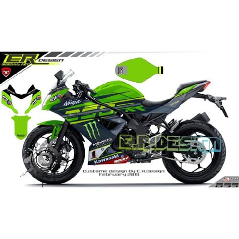 Jual 115 Dekal Decal Sticker Kawasaki Ninja 250SL RRmono KRT Wsbk 18